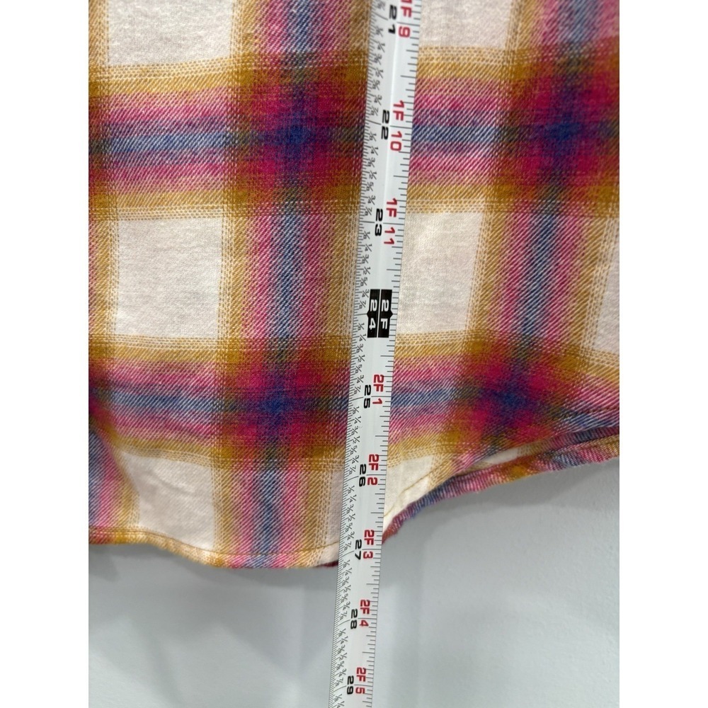Aeropostale Boyfriend Fit Plaid Shirt Medium Button Front NWT Cotton Blend - Picture 10 of 10